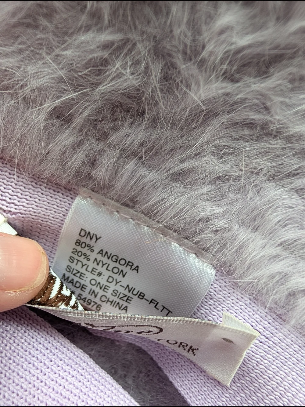 Vintage Hat - Adrienne New York- Lilac Angora Bucket Hat